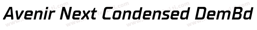 Avenir Next Condensed DemBd Ita字体转换